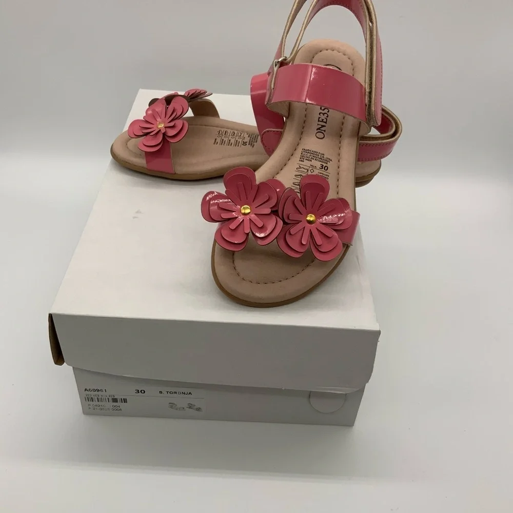 ONE35 Ankle Strap Sandals, S. Toronja, Vegan Leather. Various Size